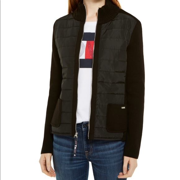 Tommy Hilfiger Womens Puffer Front Sweater lightweight jacket - never used - Picture 7 of 7
